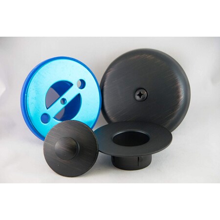 Bluevue BIG Size Overflow Gasket Kit with Lift Turn Drain, Oil Rubbed Bronze BIG-3OFS-LT-ORB